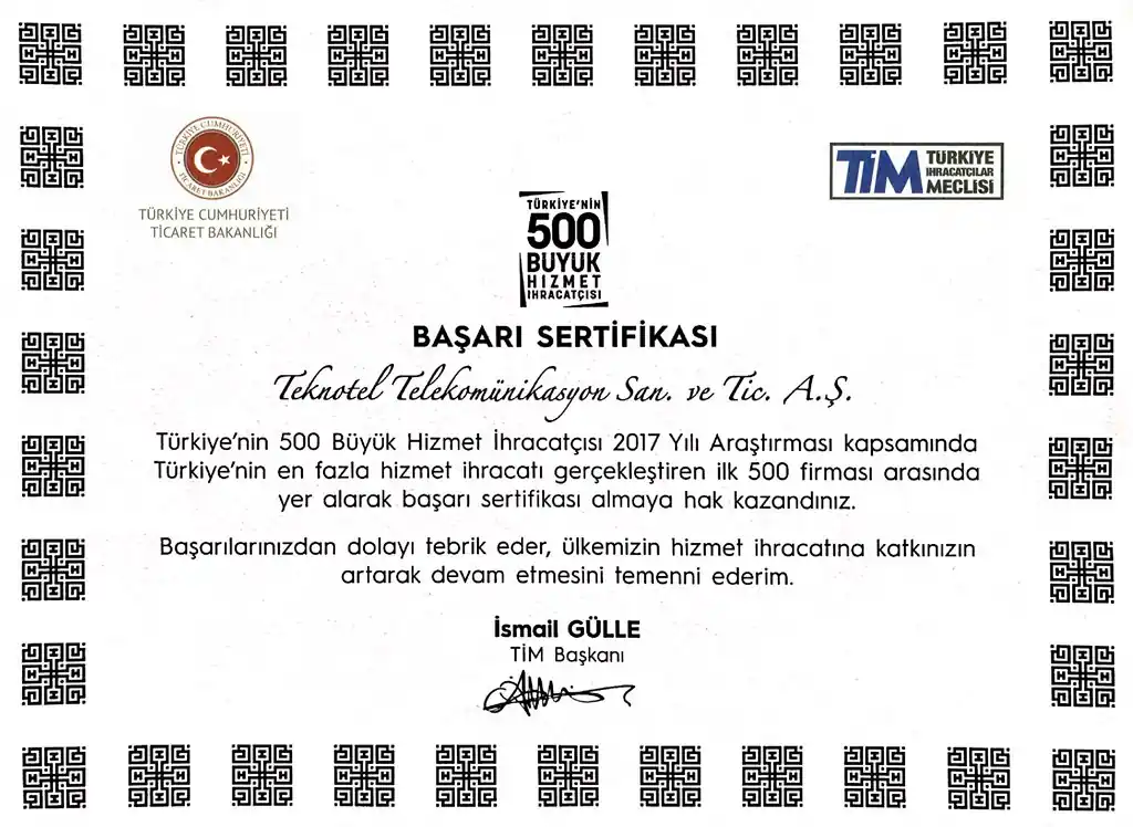 BAŞARI SERTİFİKASI