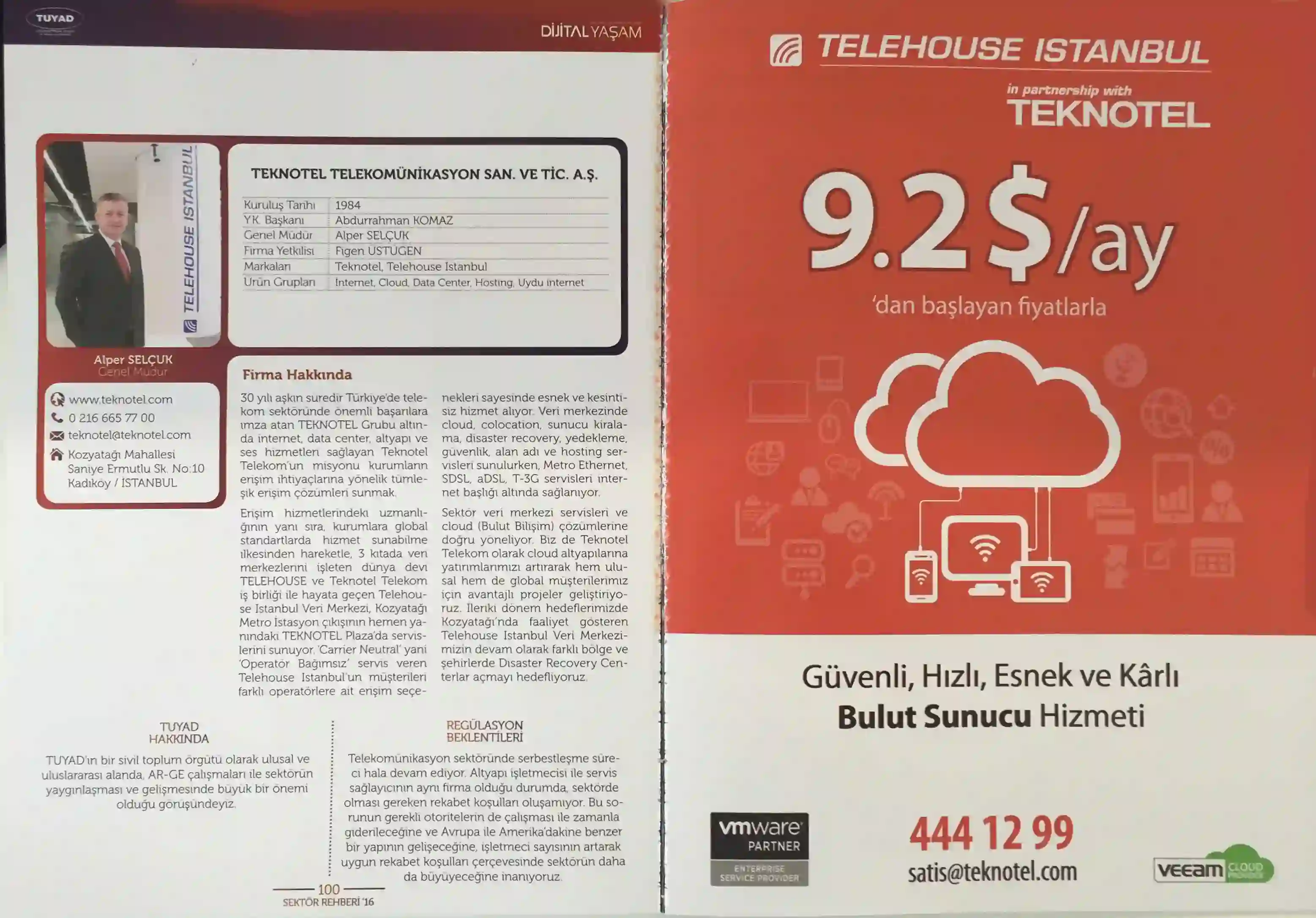 Teknotel ve Telehouse İstanbul Genel Müdürü Alper Selçuk Firma Tanıtımı